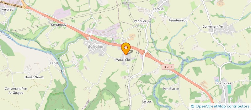 localisation de l'entreprise CONSTRUCTIONS AUFFRET à LANNION