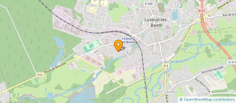 localisation de l'entreprise CONSTRUCTIONS BOIS DU BREUCHIN  LUXEUIL-LES-BAINS