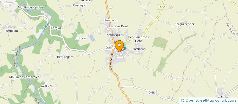 localisation de l'entreprise CONSTRUCTIONS BOIS LEC'HVIEN  YVIAS