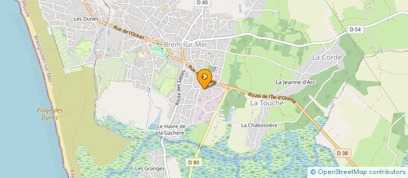 localisation de l'entreprise CONSTRUCTIONS BOURCEREAU FERNAND à BREM-SUR-MER