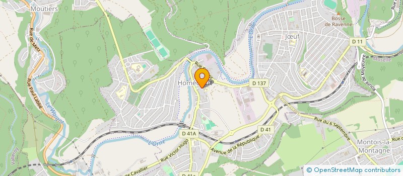 localisation de l'entreprise CONSTRUCTIONS BOVI  HOMECOURT