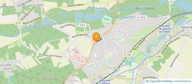 localisation de l'entreprise CONSTRUCTIONS BUA PERE ET FILS  BREUILLET