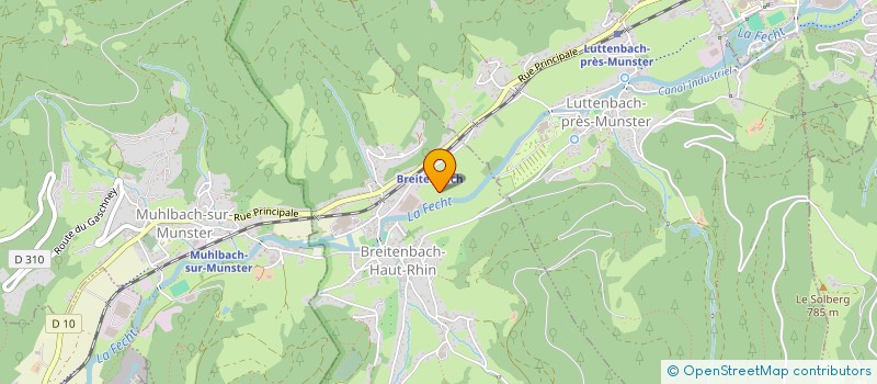 localisation de l'entreprise CONSTRUCTIONS BUHL  BREITENBACH-HAUT-RHIN