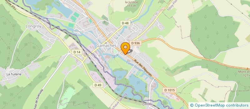 localisation de l'entreprise CONSTRUCTIONS CHARPENTIER  GAMACHES