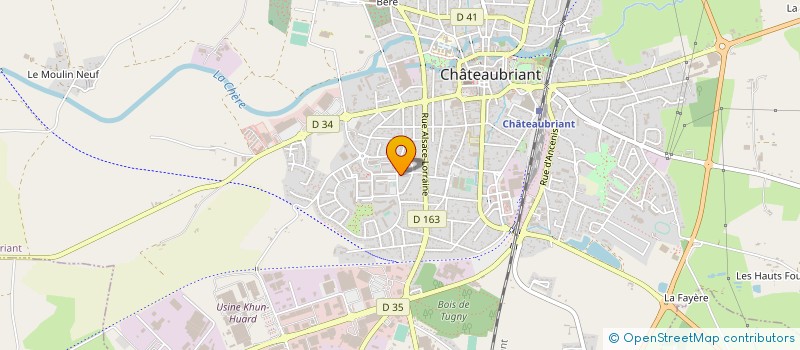localisation de l'entreprise CONSTRUCTIONS CUSSONNEAUX à CHATEAUBRIANT