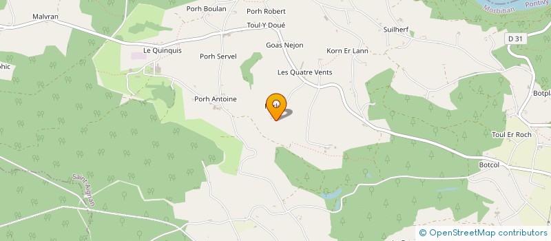 localisation de l'entreprise CONSTRUCTIONS D'HIER ET DE DEMAIN  GUERLEDAN