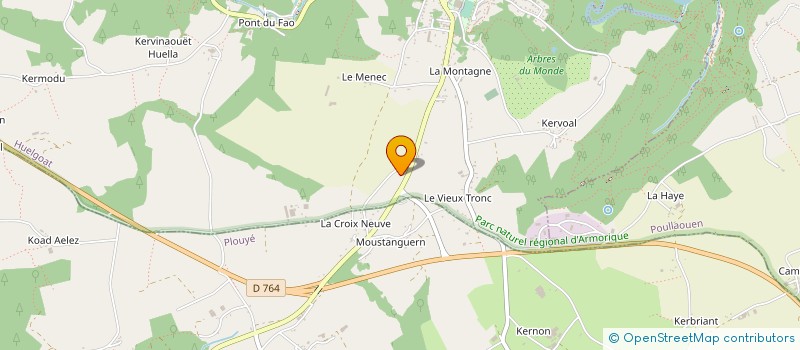 localisation de l'entreprise CONSTRUCTIONS DE L'ELLEZ  HUELGOAT