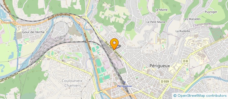 localisation de l'entreprise CONSTRUCTIONS DELTA 24 à PERIGUEUX