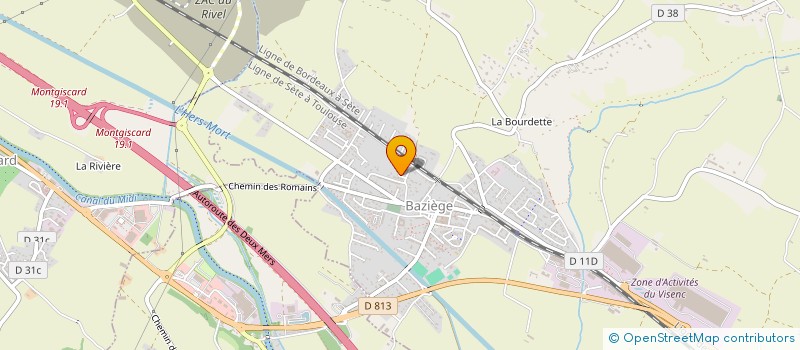 localisation de l'entreprise CONSTRUCTIONS DU LAURAGAIS  BAZIEGE