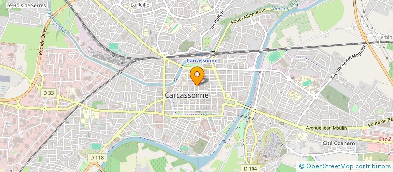 localisation de l'entreprise CONSTRUCTIONS DU MIDI à CARCASSONNE