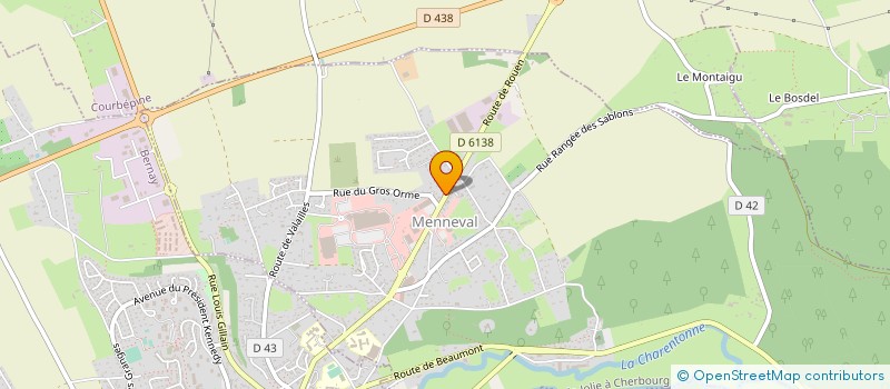 localisation de l'entreprise CONSTRUCTIONS DU PAYS NORMAND à MENNEVAL