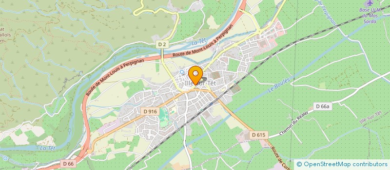 localisation de l'entreprise CONSTRUCTIONS DU ROUSSILLON  ILLE-SUR-TET