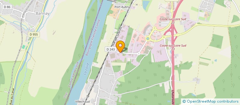 localisation de l'entreprise CONSTRUCTIONS DU VAL DE LOIRE à COSNE-COURS-SUR-LOIRE