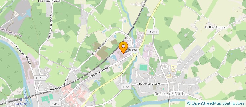 localisation de l'entreprise CONSTRUCTIONS DU VAL DE SARTHE  ROEZE-SUR-SARTHE