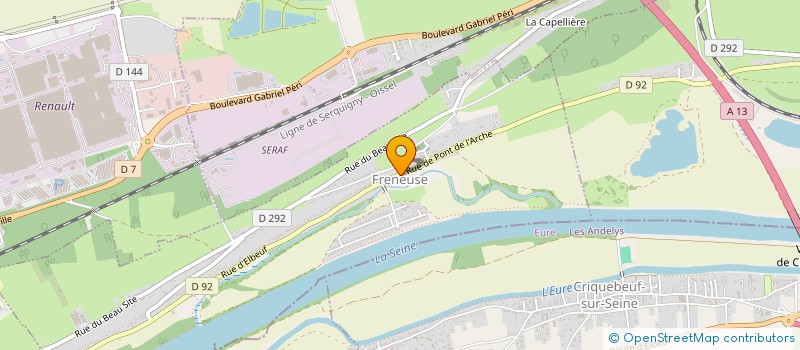 localisation de l'entreprise CONSTRUCTIONS DU VAL DE SEINE à TOURVILLE-LA-RIVIERE