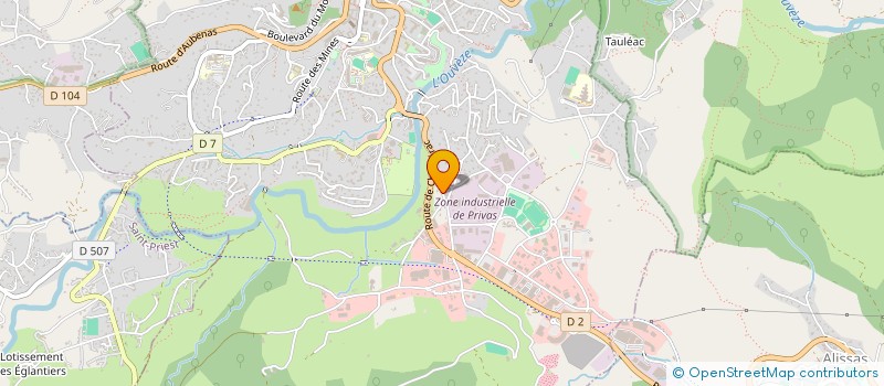 localisation de l'entreprise CONSTRUCTIONS ELECTRIQUES PRIVADOISES  PRIVAS