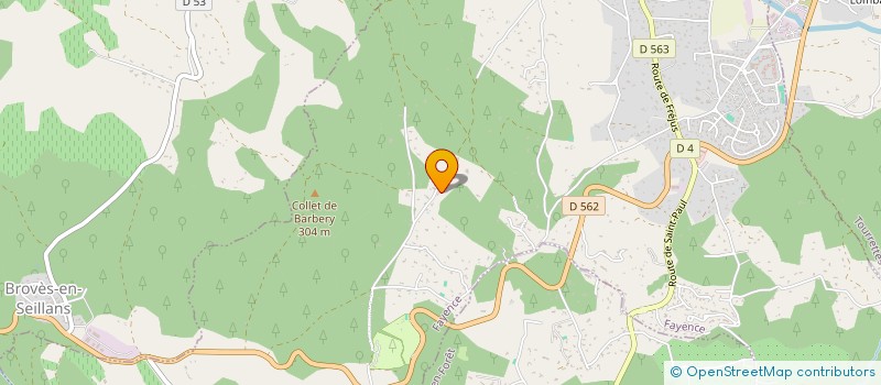 localisation de l'entreprise CONSTRUCTIONS ET ARCHITECTURES VAROISES  FAYENCE