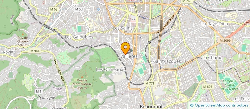 localisation de l'entreprise CONSTRUCTIONS ET ASSEMBLAGES METALLIQUES DE SAEVER  CLERMONT-FERRAND