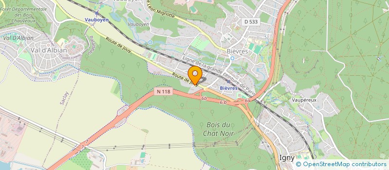 localisation de l'entreprise CONSTRUCTIONS ET COORDINATIONS  BIEVRES