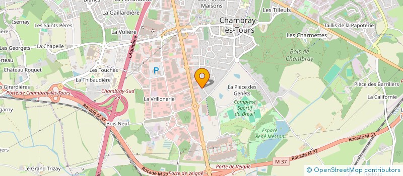 localisation de l'entreprise CONSTRUCTIONS G.P.R à CHAMBRAY-LES-TOURS