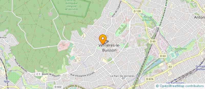 localisation de l'entreprise CONSTRUCTIONS GENERALES BATIMENT  VERRIERES-LE-BUISSON