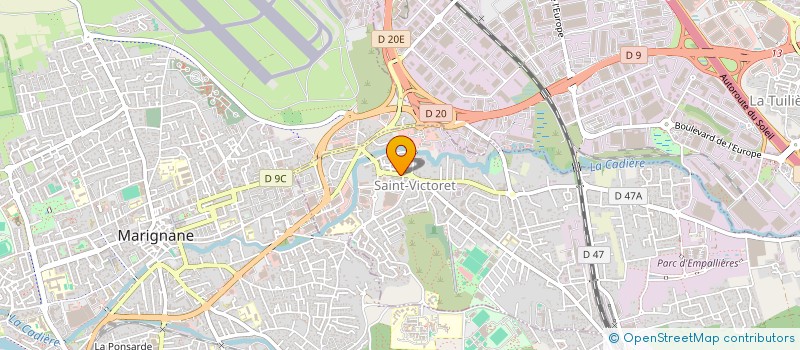 localisation de l'entreprise CONSTRUCTIONS GENERALES PROVENCE  SAINT-VICTORET