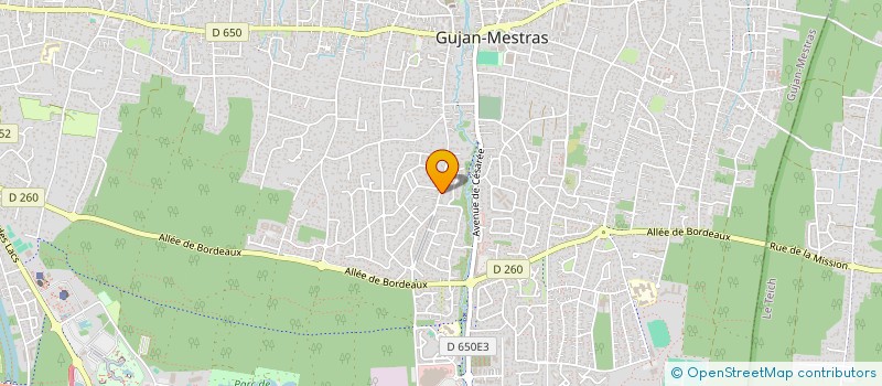 localisation de l'entreprise CONSTRUCTIONS GENERALES TEYCHOISES  GUJAN-MESTRAS
