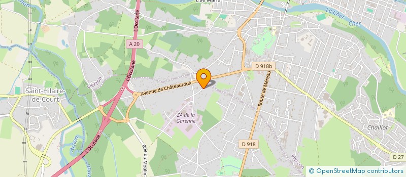 localisation de l'entreprise CONSTRUCTIONS HOUPERT  VIERZON