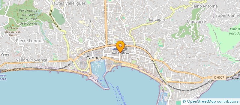 localisation de l'entreprise CONSTRUCTIONS IMMOBILIERES DE PLACEMENT à CANNES