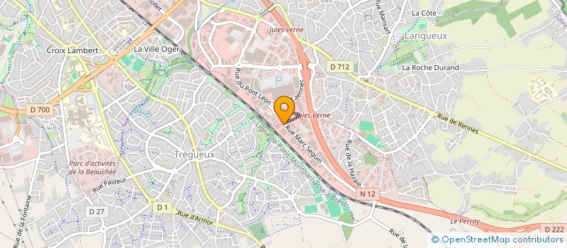 localisation de l'entreprise CONSTRUCTIONS INDIVIDUELLES ARTISANALES  TREGUEUX