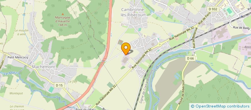 localisation de l'entreprise CONSTRUCTIONS INDUSTRIELLES  CAMBRONNE-LES-RIBECOURT