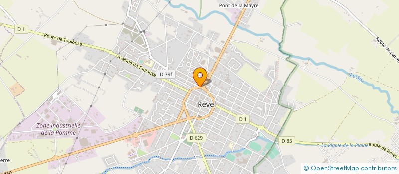 localisation de l'entreprise CONSTRUCTIONS INDUSTRIELLES ET COMMERCIALES CRESPY  REVEL