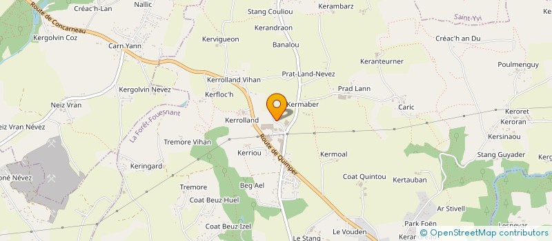 localisation de l'entreprise CONSTRUCTIONS LABBE à LA FORET-FOUESNANT