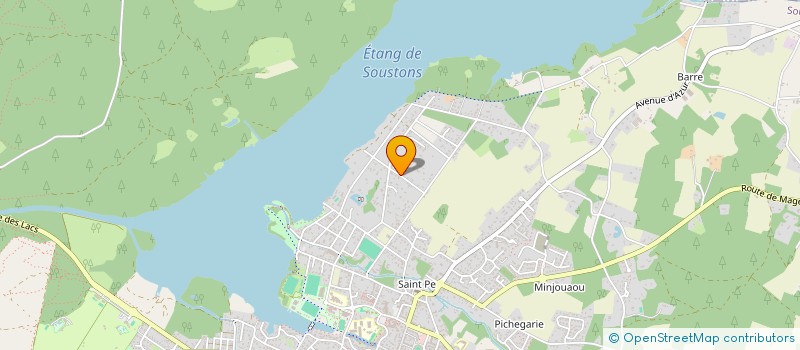 localisation de l'entreprise CONSTRUCTIONS LANDAISES DL  SOUSTONS