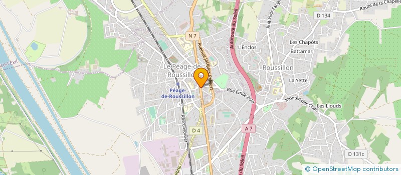 localisation de l'entreprise CONSTRUCTIONS LAZ BATIMENTS  LE PEAGE-DE-ROUSSILLON