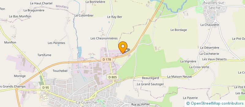 localisation de l'entreprise CONSTRUCTIONS MALECOT à AVAILLES-SUR-SEICHE