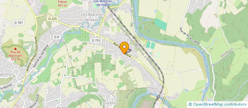 localisation de l'entreprise CONSTRUCTIONS MARTROISES  LES MARTRES-DE-VEYRE