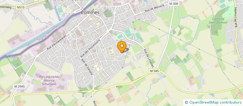localisation de l'entreprise CONSTRUCTIONS MECANIQUES COMINOISES à COMINES