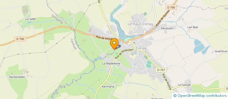 localisation de l'entreprise CONSTRUCTIONS MECANIQUES CORLAISIENNES à LE HAUT-CORLAY
