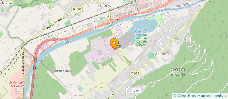 localisation de l'entreprise CONSTRUCTIONS MECANIQUES D'ABORDS ET DE GOLFS à GILLY-SUR-ISERE