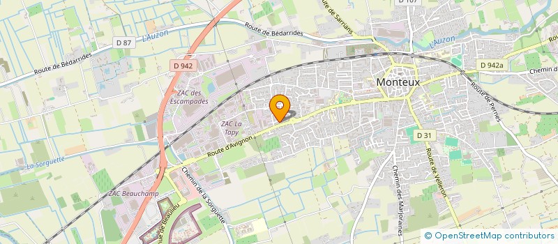 localisation de l'entreprise CONSTRUCTIONS MEDITERANNEE 84  MONTEUX