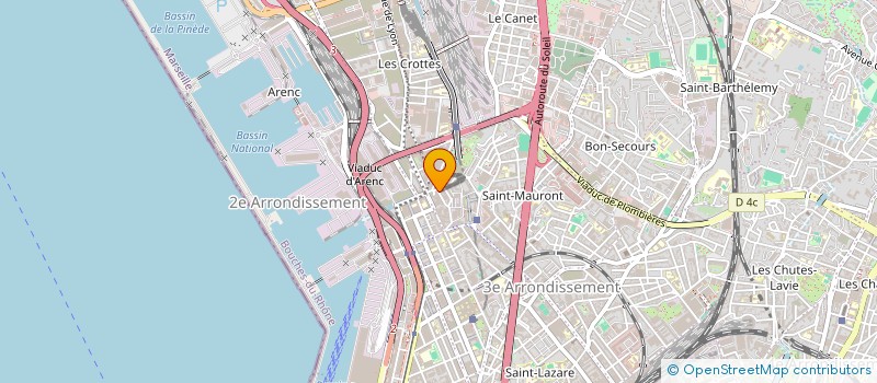 localisation de l'entreprise CONSTRUCTIONS MERIDIONALE BATIMENT à MARSEILLE