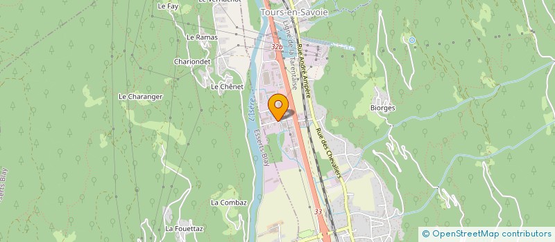 localisation de l'entreprise CONSTRUCTIONS METALLIQUES DE SAVOIE  ALBERTVILLE