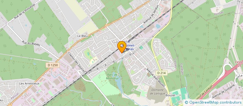 localisation de l'entreprise CONSTRUCTIONS METALLIQUES DU SUD-OUEST à CESTAS