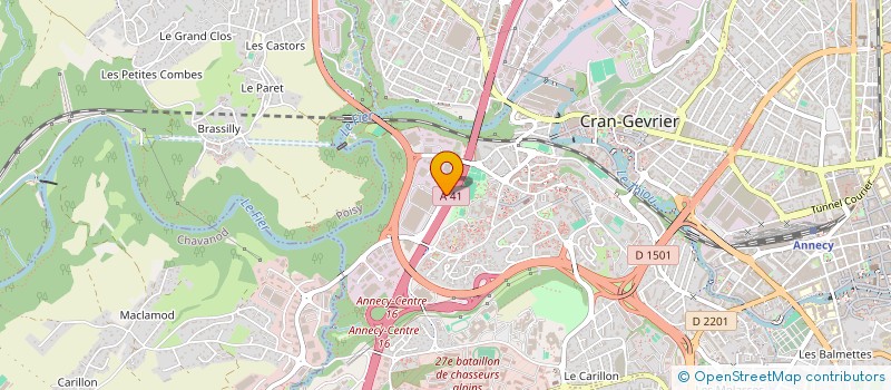 localisation de l'entreprise CONSTRUCTIONS METALLIQUES DUFOURNET L.  ANNECY