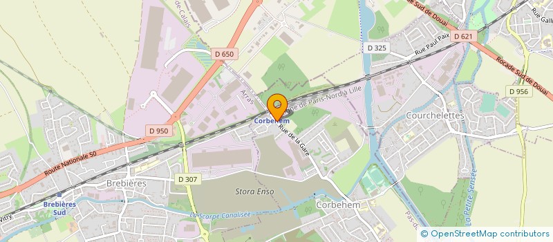 localisation de l'entreprise CONSTRUCTIONS METALLIQUES ET DECORS SCENIQUES  CORBEHEM