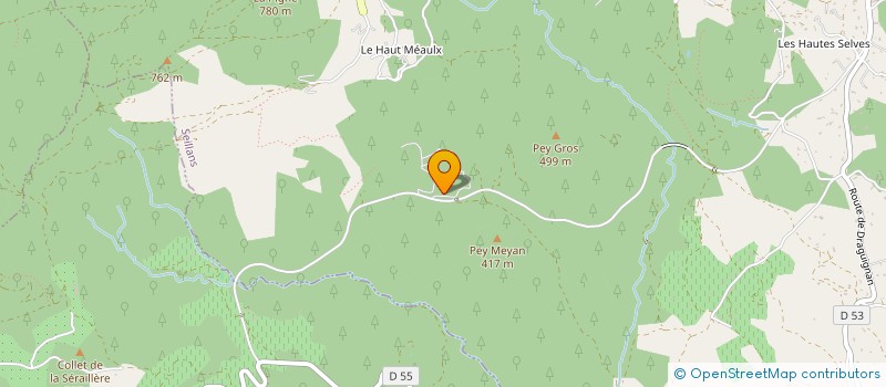 localisation de l'entreprise CONSTRUCTIONS METALLIQUES FINOCCHIARO  TOURRETTES