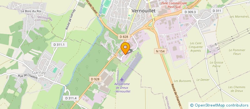 localisation de l'entreprise CONSTRUCTIONS METALLIQUES LETELLIER à VERNOUILLET