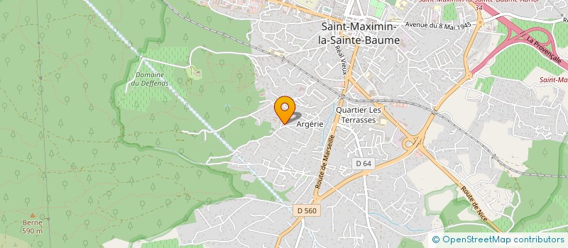 localisation de l'entreprise CONSTRUCTIONS MIDI L'AIR TEMPS à SAINT-MAXIMIN-LA-SAINTE-BAUME