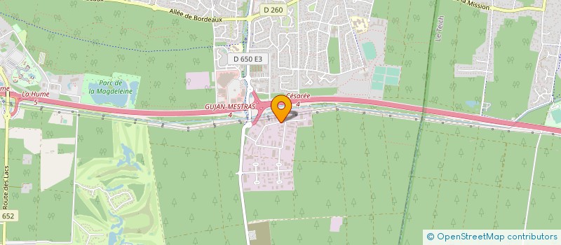 localisation de l'entreprise CONSTRUCTIONS NADIEGE  GUJAN-MESTRAS